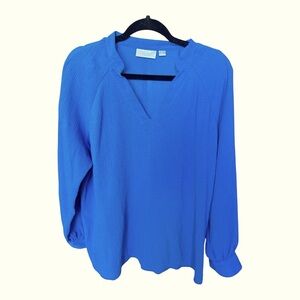 Belle by Kim Gravel Vibrant Blue Blouse